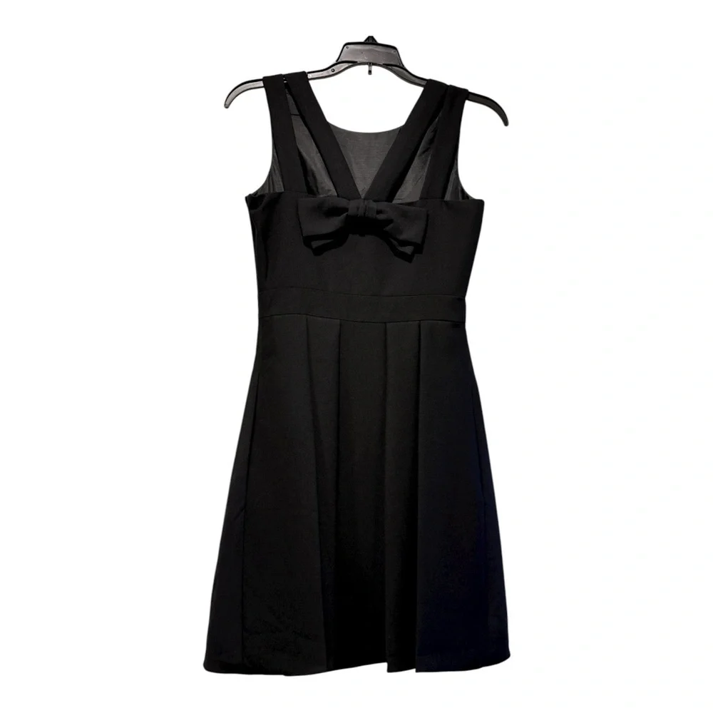 Kate Spade Black Crepe Bow Back Dress